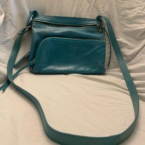 Hobo blue leather purse